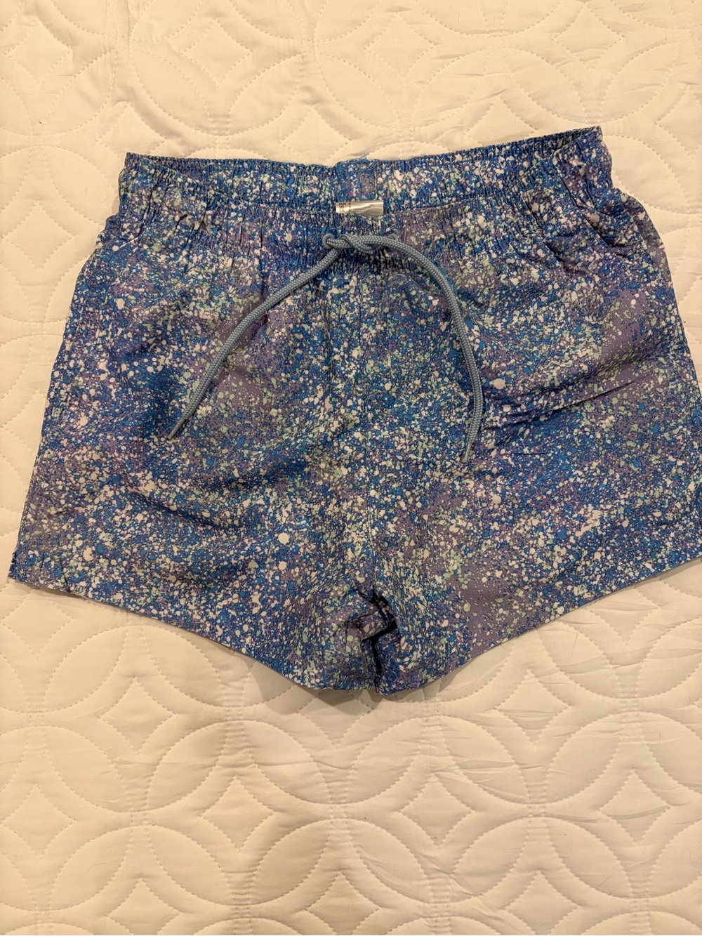 H&M Men’s Blue Speckled Swim Trunks